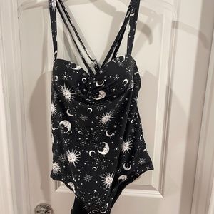 Hot Topic Celestial One piece bathing suit